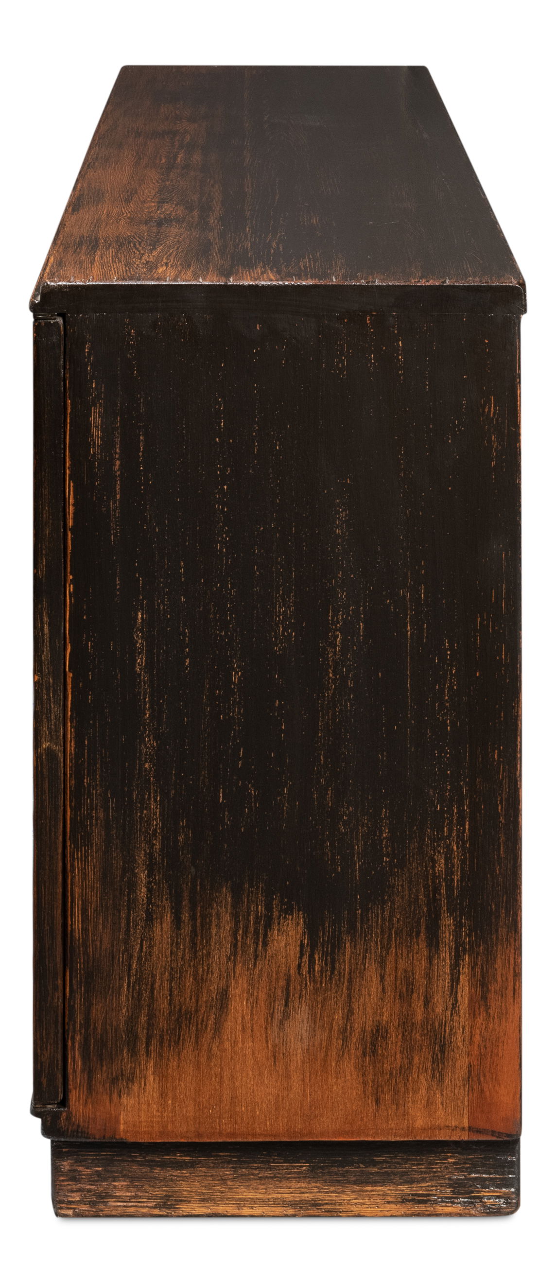 Scrubboard Front Sideboard, Ebony, Cabinets & Sideboard by Sarreid, 71" length x 17" width x 34" height View 4