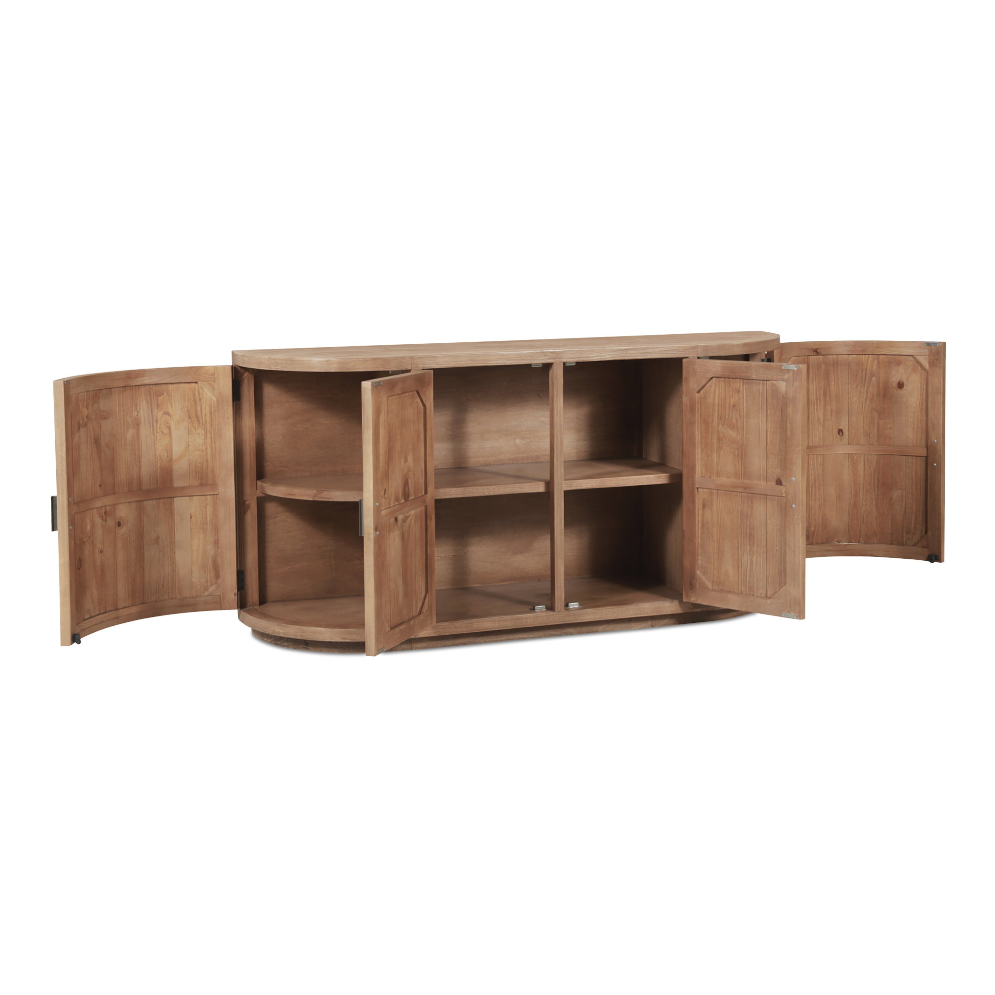 Nicola Sideboard Natural, Cabinets & Sideboard by Moe's Home, 71" width x 35" height x 17.7" depth View 5