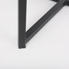 Frodo Backless 29.75in Seat Bar Stool | Gray Fabric with Black Iron, Counter & Bar Stool by Mercana, 16.54" length x 16.54" width x 30.32" height thumbnail 10