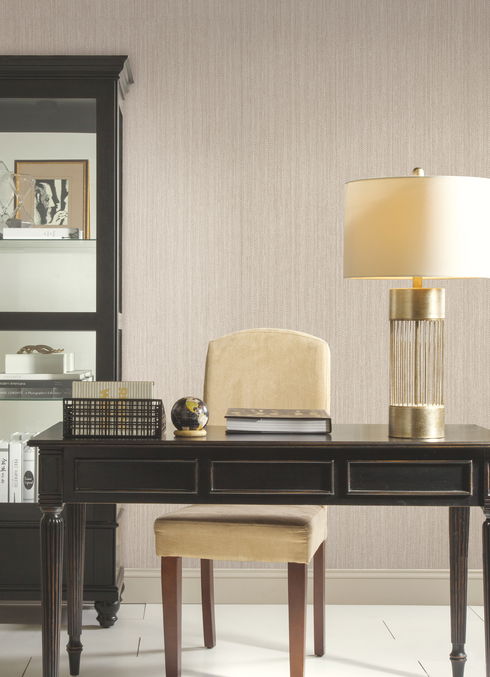 Chevron Channel Brown Wallpaper