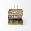 Nia  Set of 2 Light Brown Seagrass Rectangular Basket with Handles thumbnail 2