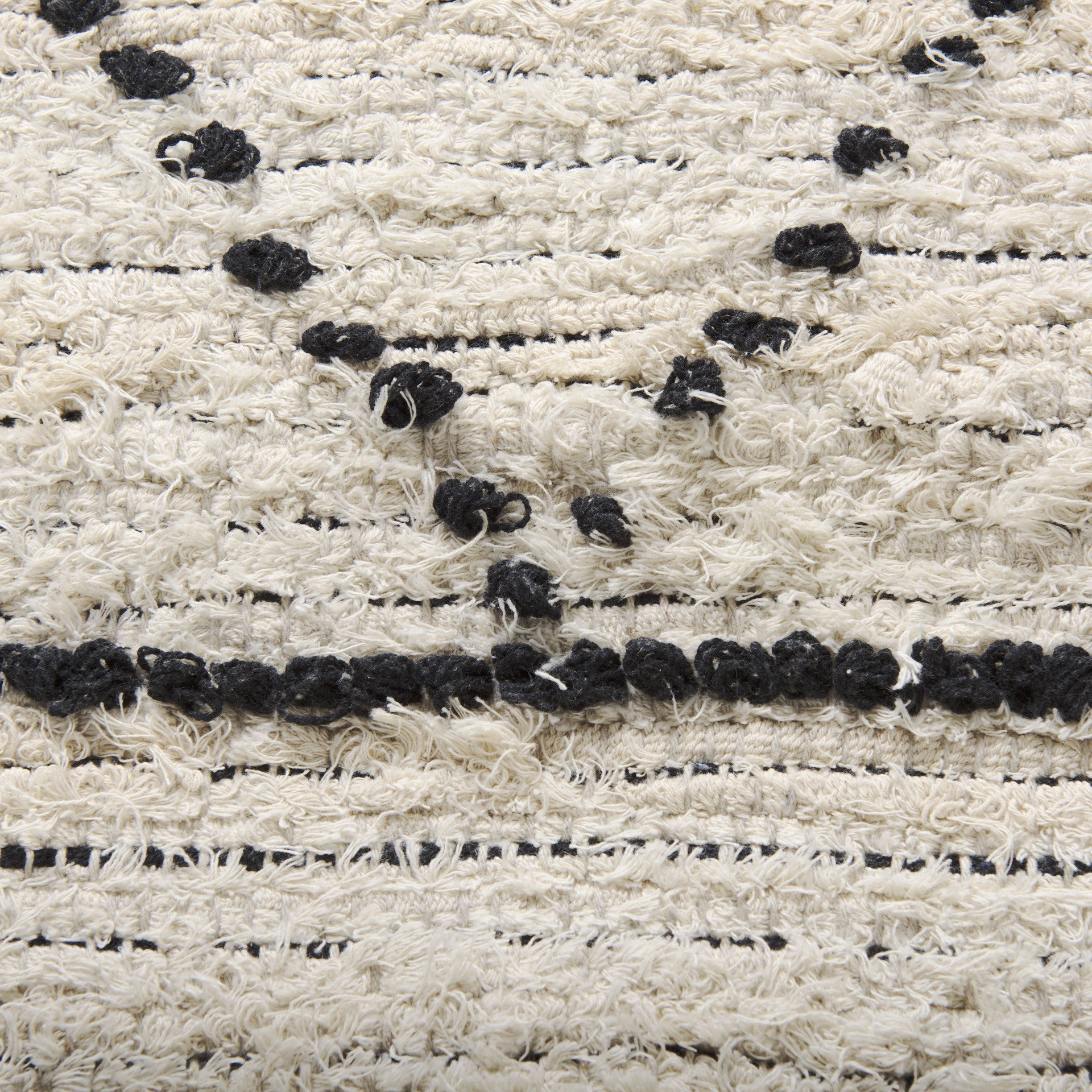 Calvert 5 x 8 Gray Cotton Hand Woven Diamond Patterned Rug large image 