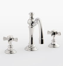 Online Designer Bathroom Faucet Connor Basin Cross - Polished Nickel