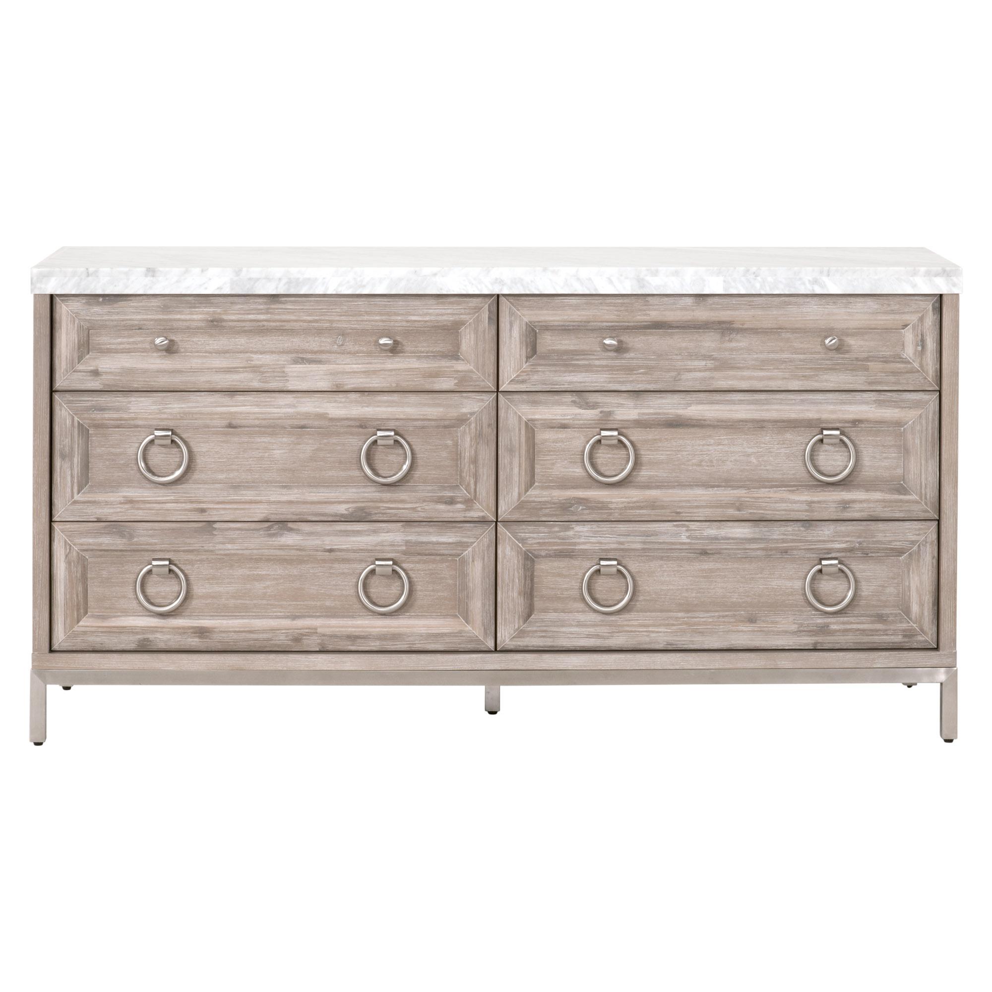 Azure Carrera 6-Drawer Double Dresser, by Essentials for Living, 71" width x 37" height x 19" depth View 1