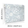 Modern Acanthus Wedgewood Blue Peel & Stick Wallpaper thumbnail 9