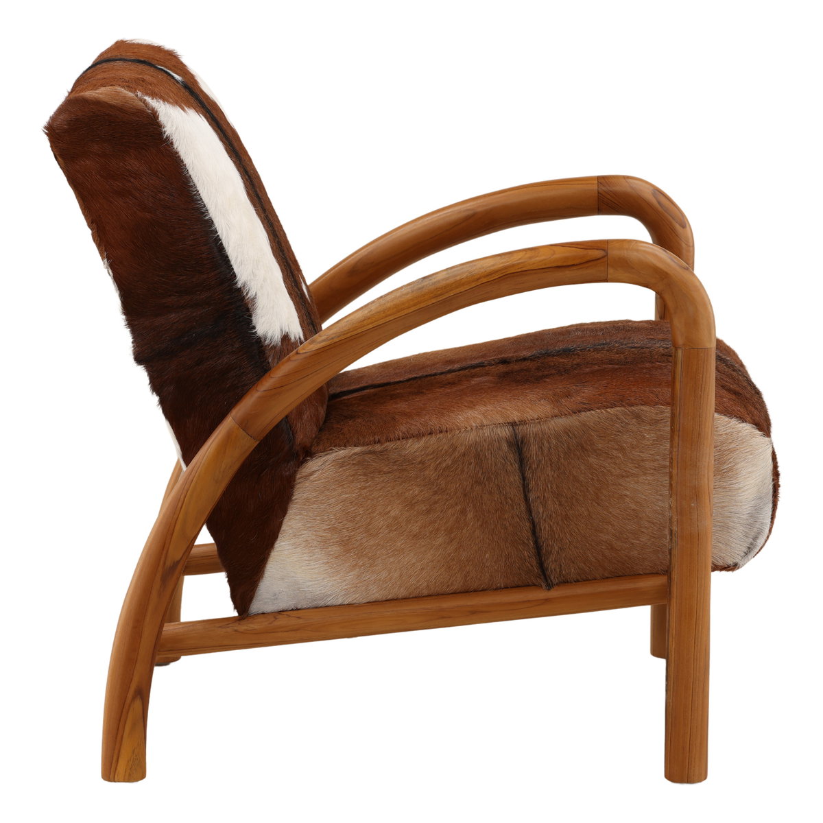 Charlton Occasional Chair Brown, Accent Chair by Dovetail, 25.6" width x 32" height x 31.5" depth View 3