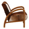 Charlton Occasional Chair Brown, Accent Chair by Dovetail, 25.6" width x 32" height x 31.5" depth thumbnail 3