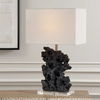 Basalt Black Stone Table Lamp, by Uttermost, 17" width x 27.25" height x 10" depth thumbnail 2