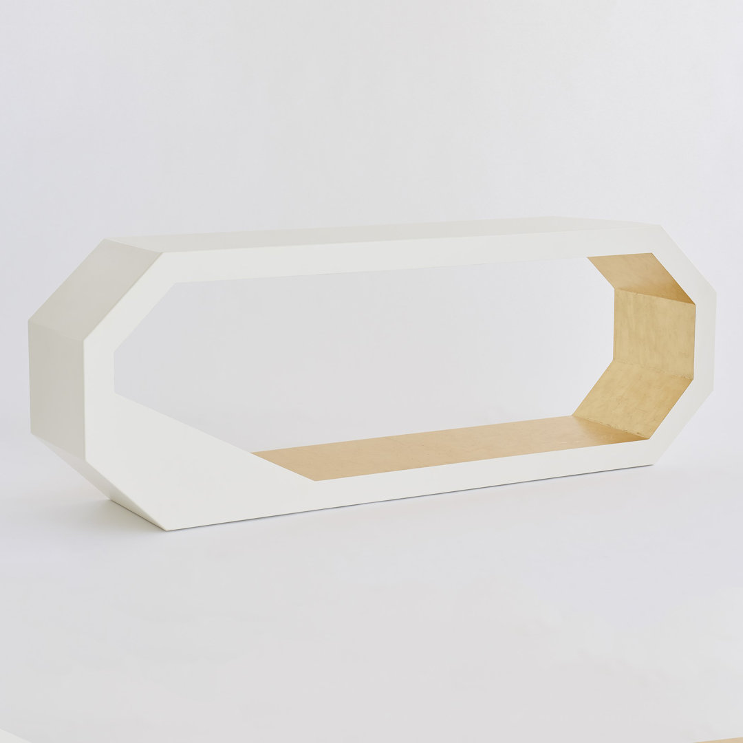 Facet Console-Gold Leaf, Console Table by Global Views, 90" width x 36" height x 22" depth View 3