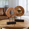Ashlea Wooden Sculptures Set/2, Figurines & Statue by Uttermost, 15" width x 20.5" height x 3" depth thumbnail 2