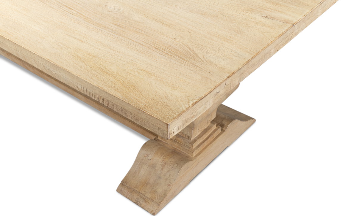 Wesley Dining Table, by Sarreid, 3'9" length x 7'10" width x 2'8" height View 6