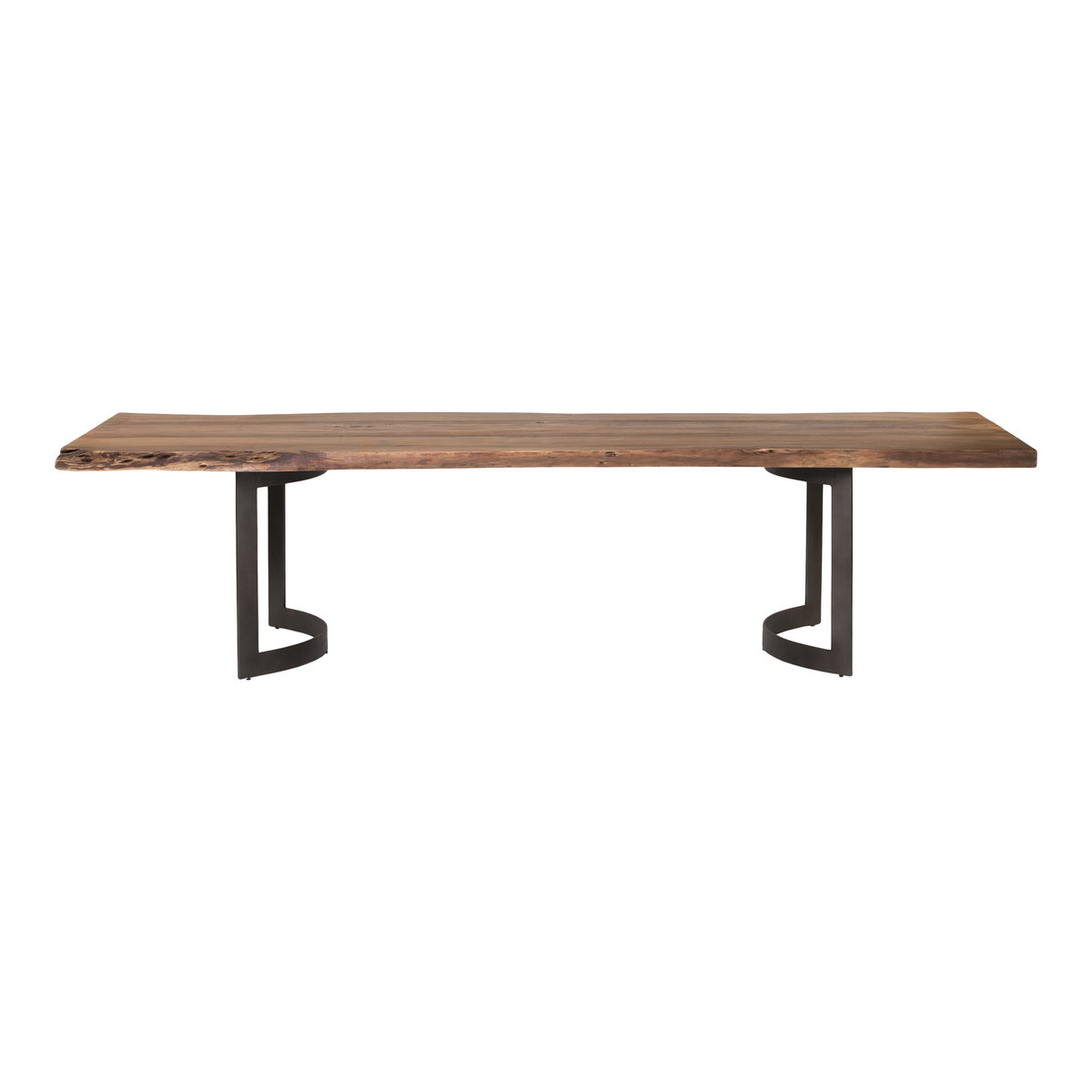 Bent Dining Table Extra Small Brown, by Moe's Home, 78" width x 29.5" height x 40" depth View 1