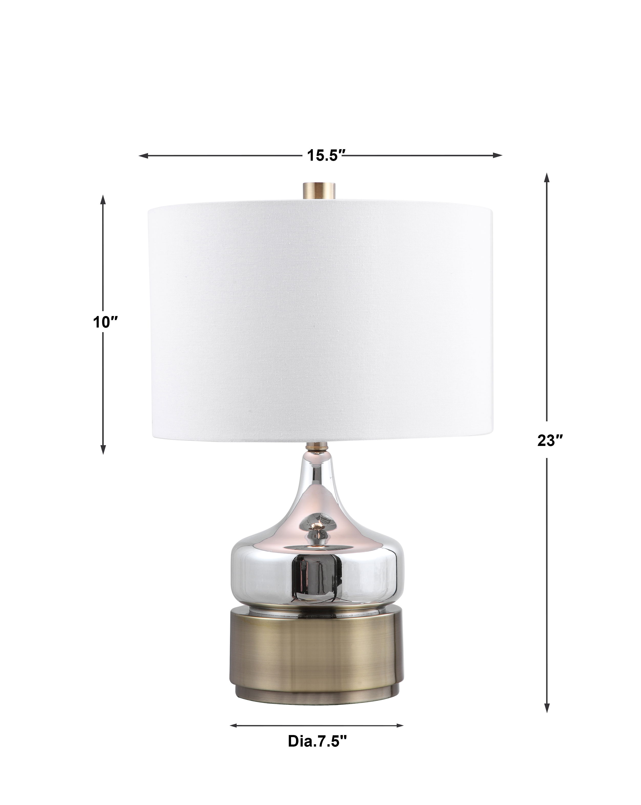 Como Chrome Table Lamp large image 