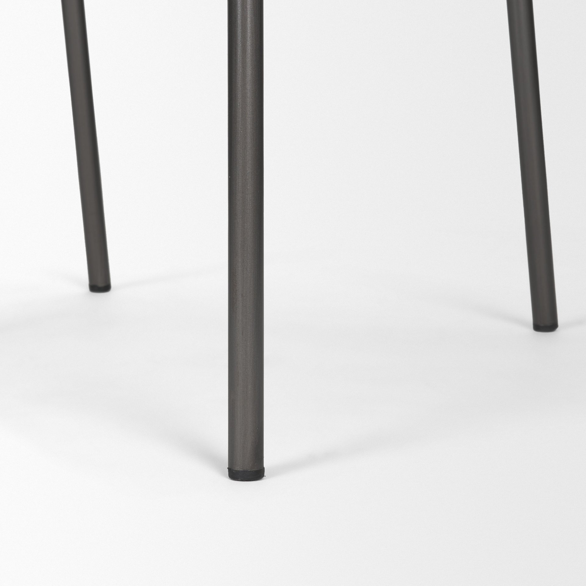 Kavalan 37.5' Total Height Ebony Leather Seat Black Metal Frame Bar Stool large image 