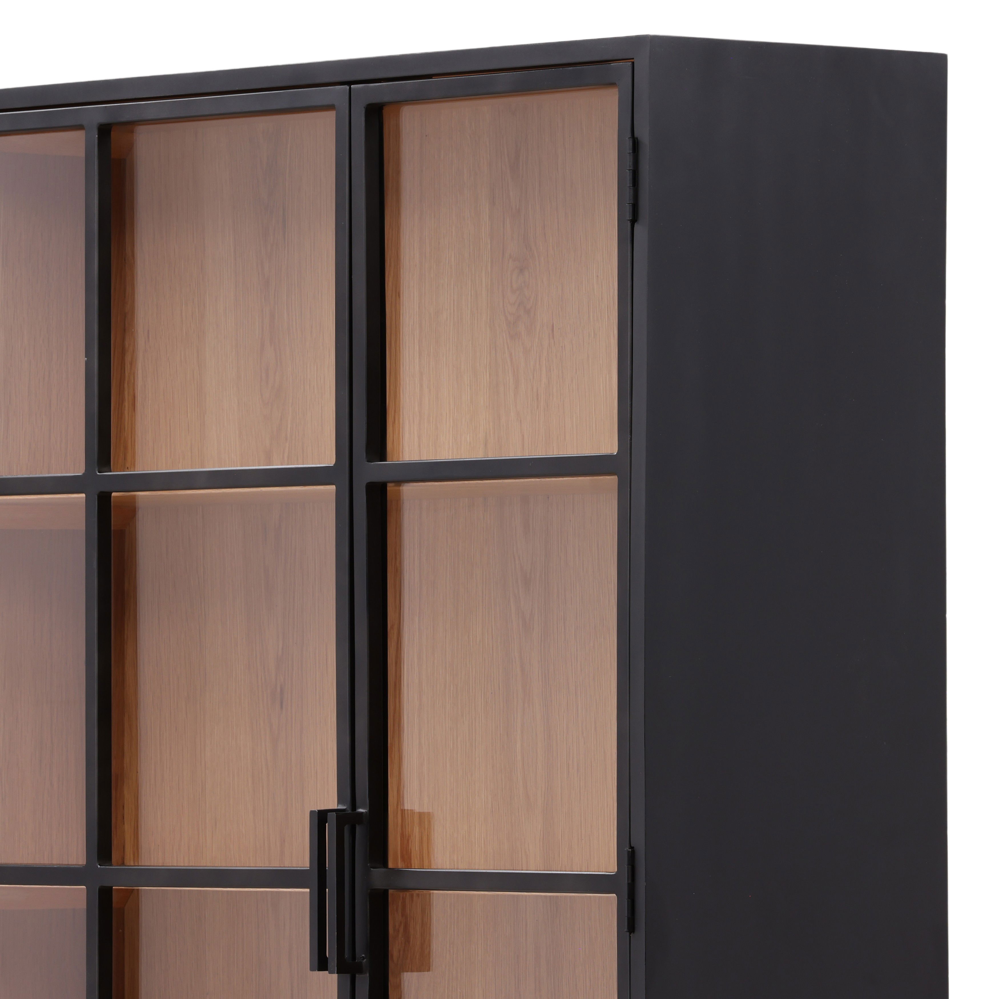 Imara Cabinet Black, Cabinets & Sideboard by Dovetail, 48" width x 74" height x 15" depth View 8