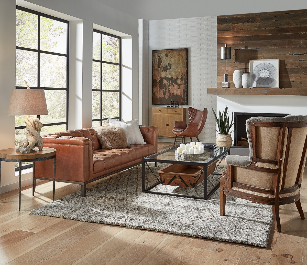 Cube Sofa, by Sarreid, 2'11" length x 7'4" width x 2'5" height View 13