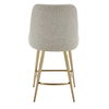 Bramwell Upholstered Counter Stool, Furniture by Uttermost, 20" width x 39.25" height x 23.5" depth thumbnail 7