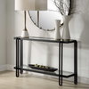 Shadow Black Iron Console Table, by Uttermost, 55.25" width x 32.25" height x 13.62" depth thumbnail 4