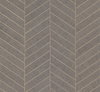 Atelier Herringbone Grey Wallpaper, by York Wall, 24' length x 3' width x 0.02" depth thumbnail