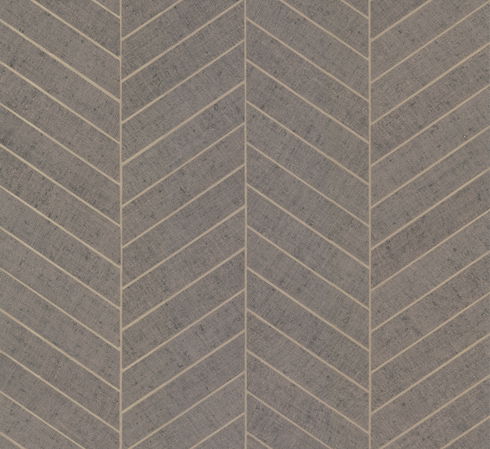 Atelier Herringbone Grey Wallpaper