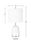 Eloise White Marble Table Lamp thumbnail 2