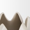 Ulrich Sculptural Cream Glazed Ceramic Vase, by Mercana, 13.98" length x 13.78" width x 8.86" height thumbnail 7