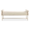 Bolster Pearl White Bench, Benche by Uttermost, 60.5" width x 23" height x 16" depth thumbnail 1