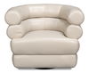 Rondo Leather Swivel Chair, White thumbnail 1