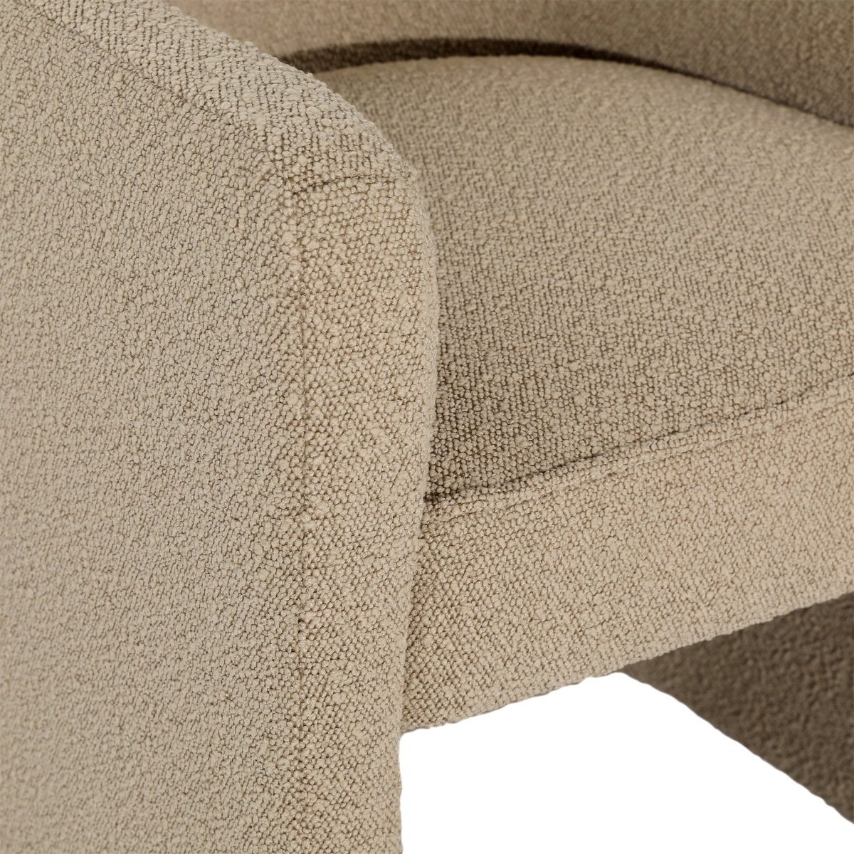 Thora Dining Chair Sand, by Dovetail, 24.38" width x 32.2" height x 24" depth View 6