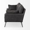 Cochrane 82L x 33W x 32.3 Black Leather Three Seater Sofa thumbnail 7