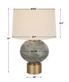 Lunia Gray Glass Table Lamp thumbnail 2