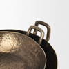 Pama Hammered Gold Metal Decorative Trays (Set of 2), by Mercana, 25" length x 15.5" width x 5.5" height thumbnail 8