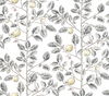 Limoncello Toile Black Wallpaper, by York Wall, 27' length x 2'3" width x 0.02" depth thumbnail 1