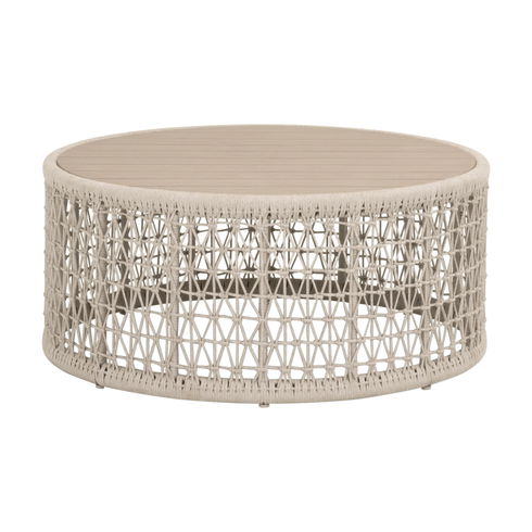 Knit Outdoor Round Coffee Table