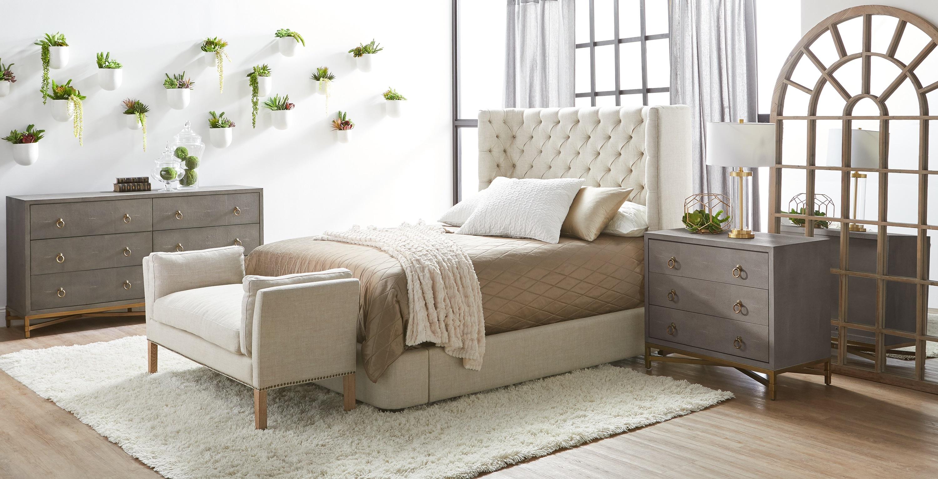 Strand Shagreen 3-Drawer Nightstand large image 