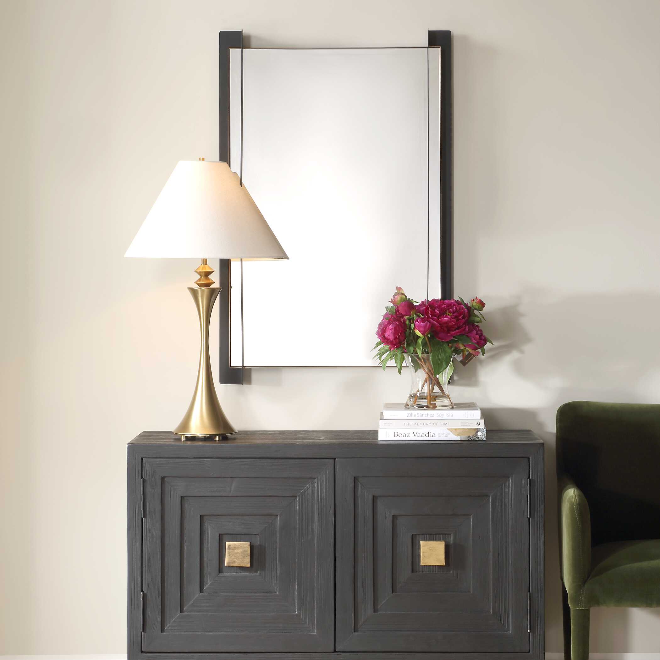 Cunene Industrial Wall Mirror, by Uttermost, 26" width x 39.25" height x 2.62" depth View 4