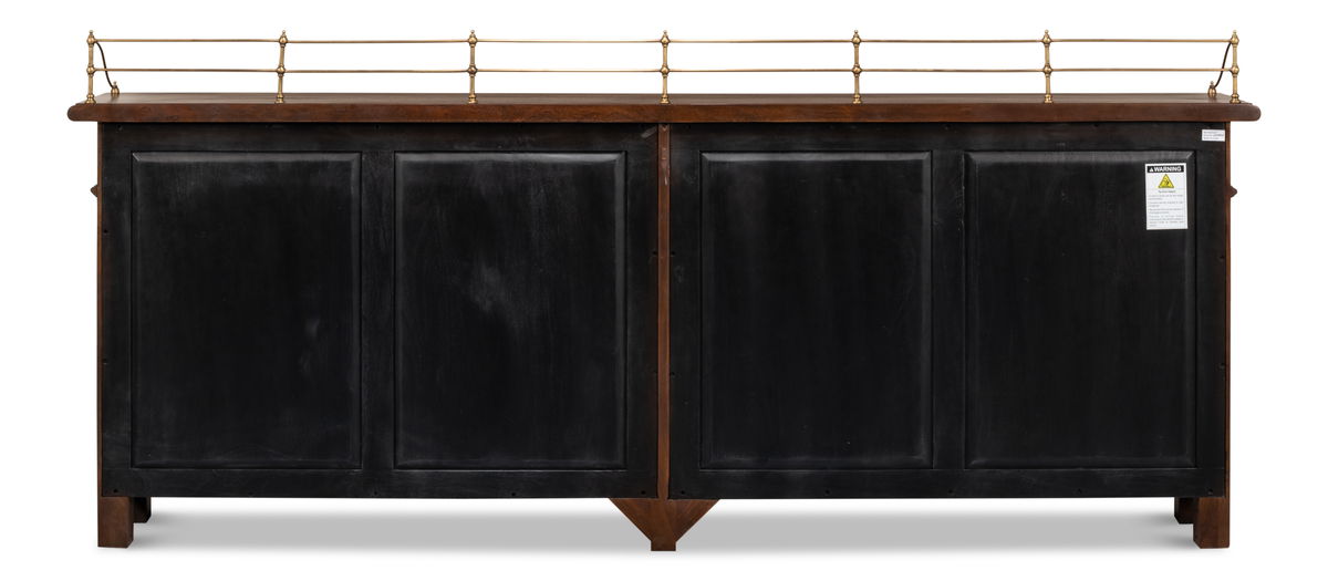 Covent Gardens Sideboard  Cognac, by Sarreid, 1' length x 8' width x 3'7" height View 4