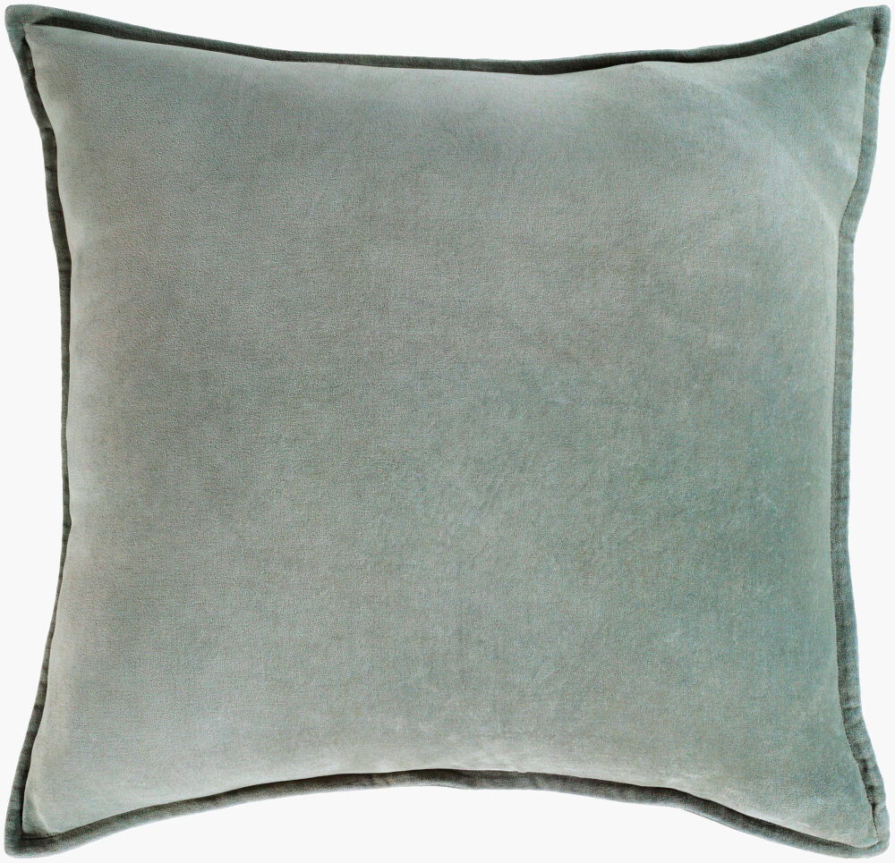 Cotton Velvet Accent Pillow Poly, Decorative Pillow by Surya, 18" length x 18" width
