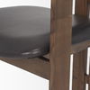 Shiro Medium Brown with Espresso Brown Leather Dining Chair thumbnail 9