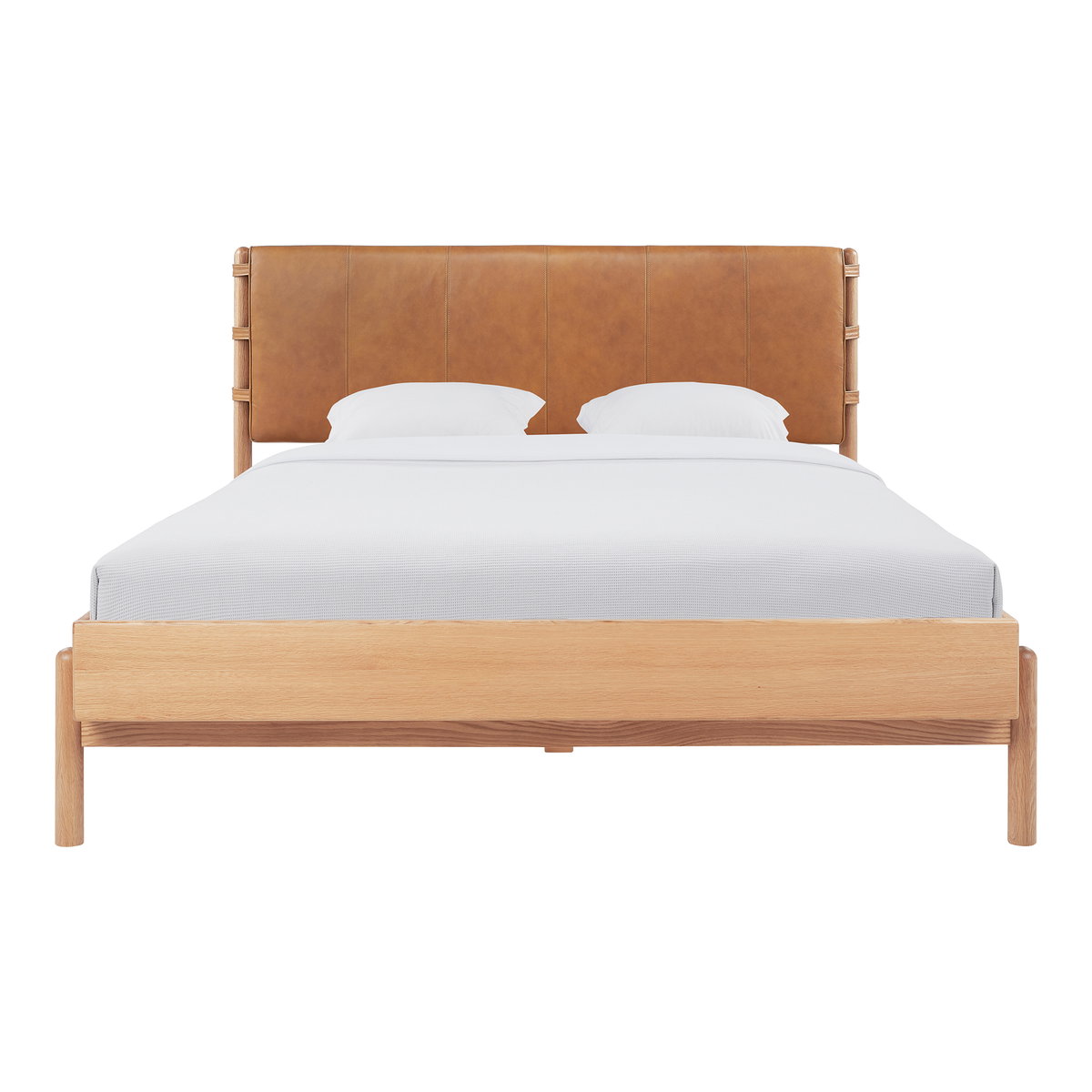 Colby King Bed Brown, by Moe's Home, 83" width x 41.34" height x 83" depth View 3