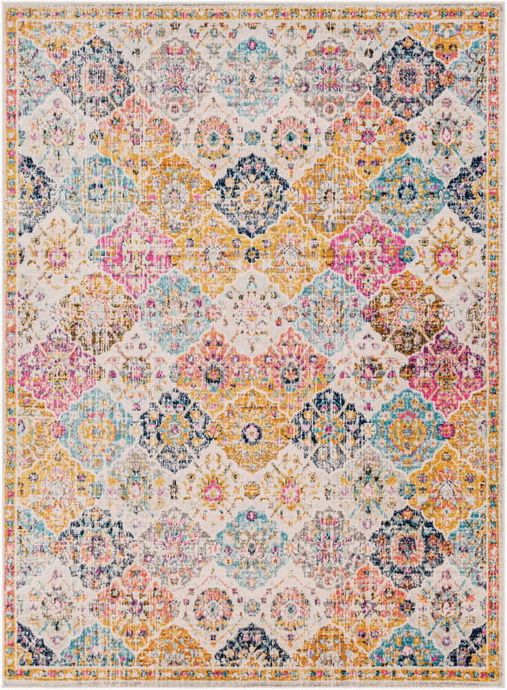 Harput Machine Woven Rug, by Surya, 1'3.75" length x 1'3.75" width