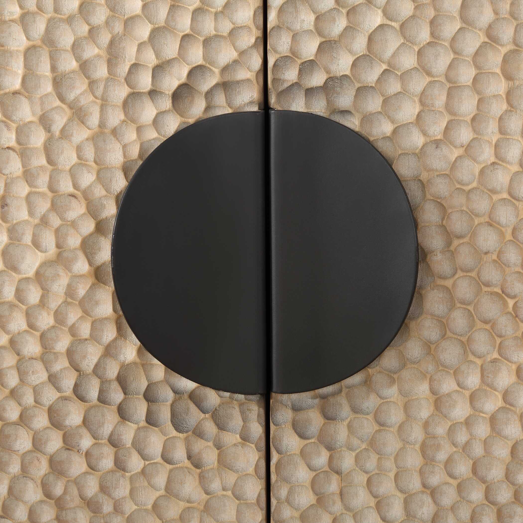 Lunar 4 Door Elm Wood Cabinet, Furniture by Uttermost, 53.7" width x 33.4" height x 15" depth View 9