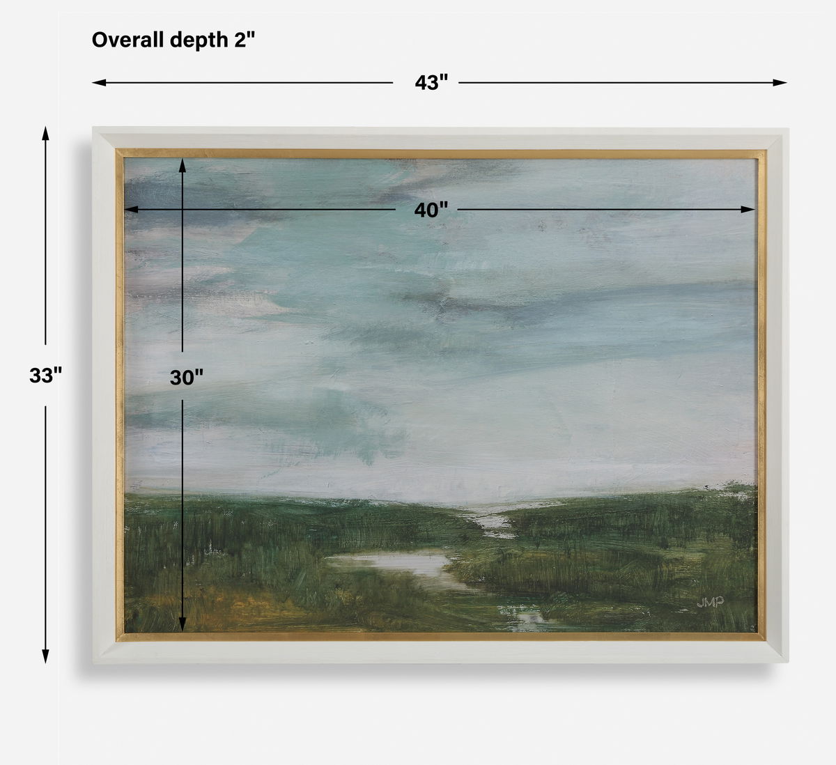 The Path Of The Water Framed Print, Art by Uttermost, 43" width x 33" height x 2" depth View 3