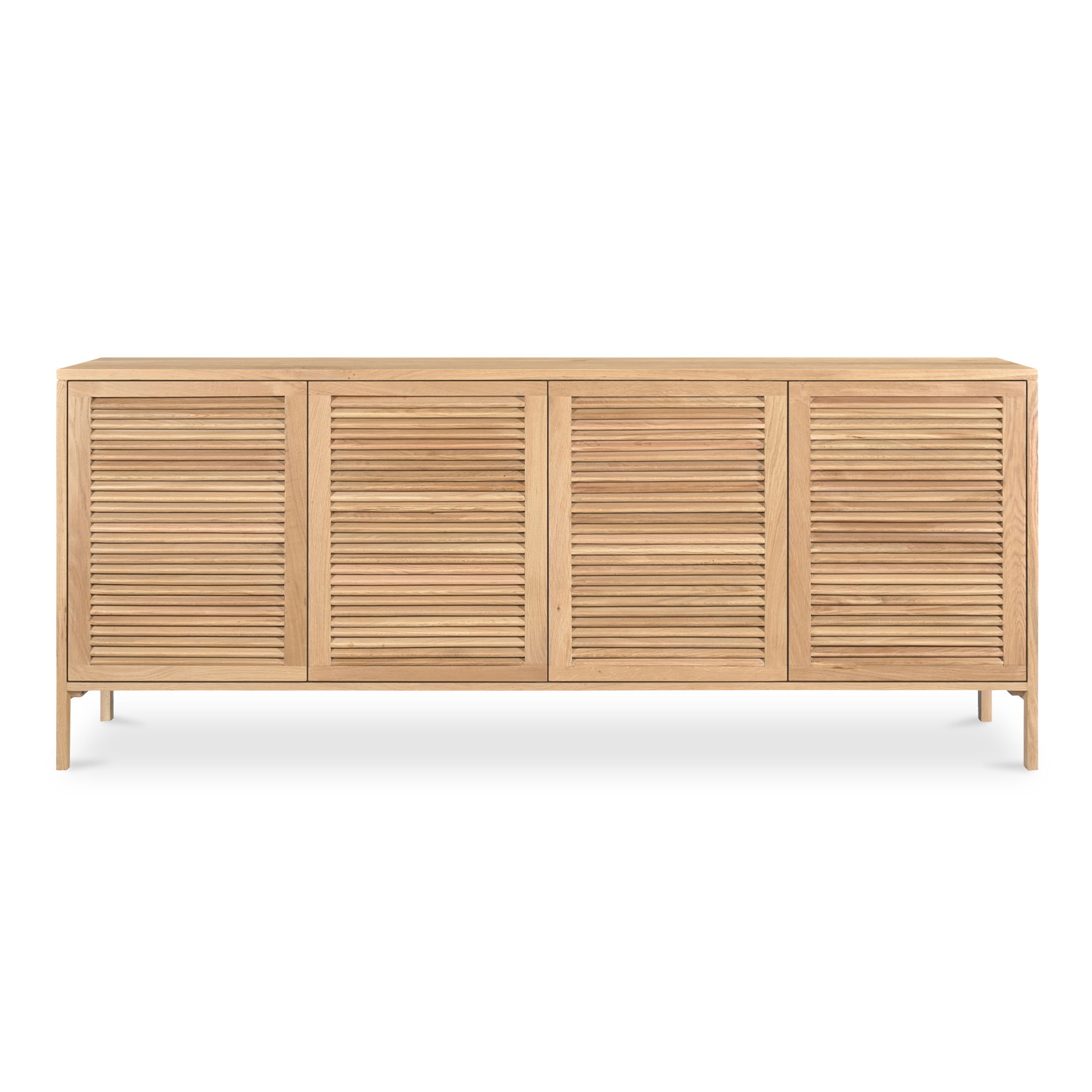 Teeda 4 Door Sideboard Natural large image 