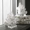 Charbel White Bookends Set/2, Decorative by Uttermost, 5.75" width x 9" height x 7.62" depth thumbnail 3