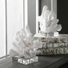 Charbel White Bookends Set/2, by Uttermost, 5.75" width x 9" height x 7.62" depth thumbnail 3