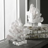Charbel White Bookends Set/2, by Uttermost, 5.75" width x 9" height x 7.62" depth thumbnail 3