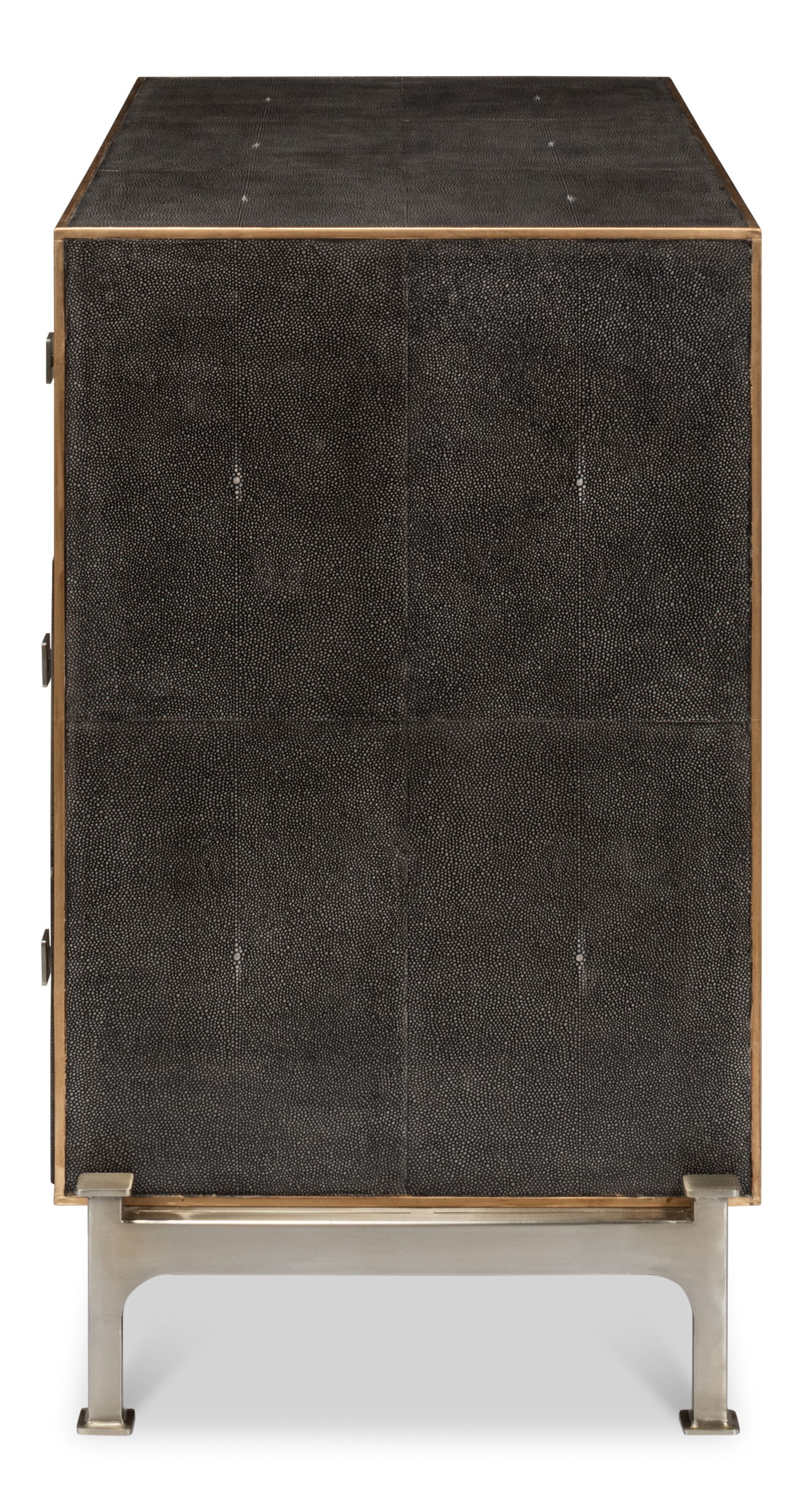 Grey Shagreen Dresser, Cabinets & Chest by Sarreid, 42" length x 20" width x 34" height View 4