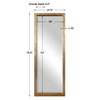 Edmonton Gold Leaner Mirror, Floor Mirror by Uttermost, 27.5" width x 75.5" height x 4.5" depth thumbnail 3