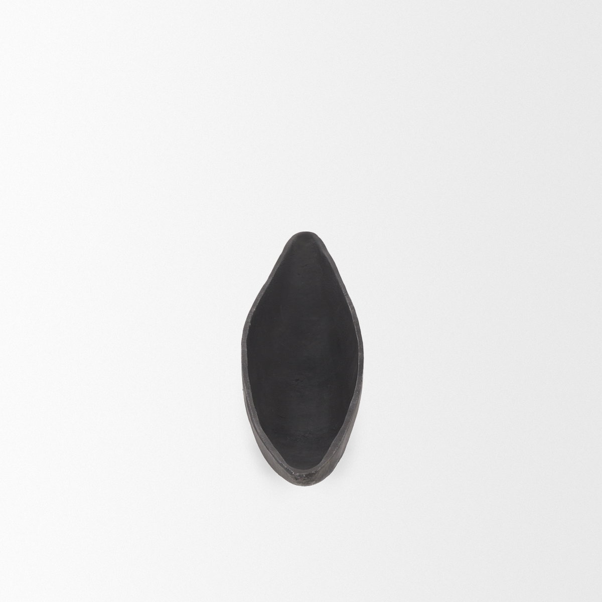 Piero Large Matte Black Metal Decorative Bowl, by Mercana, 39" length x 5" width x 4.33" height View 7